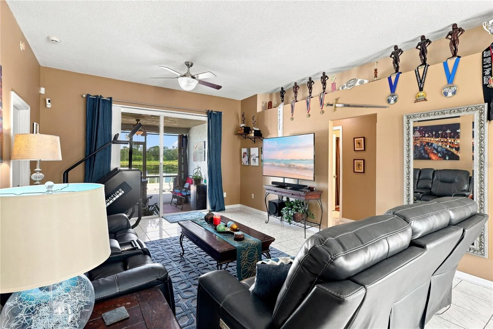 Family Room overlooking the Lake