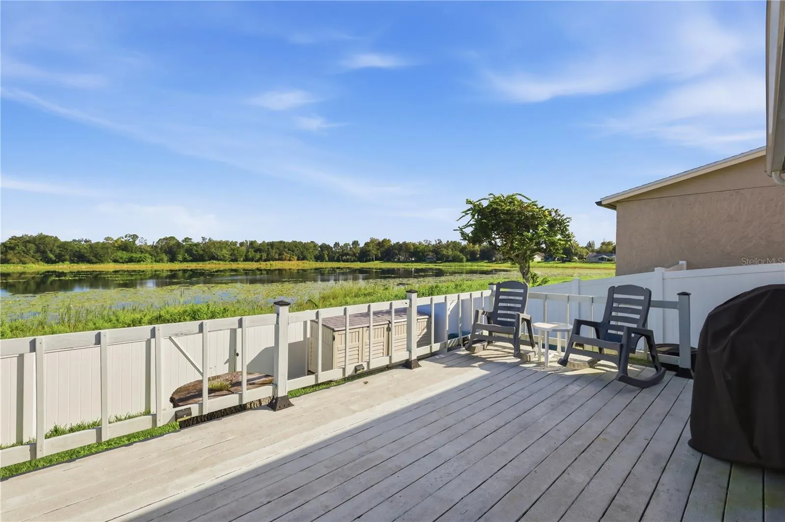 Deck overlooking the Lake