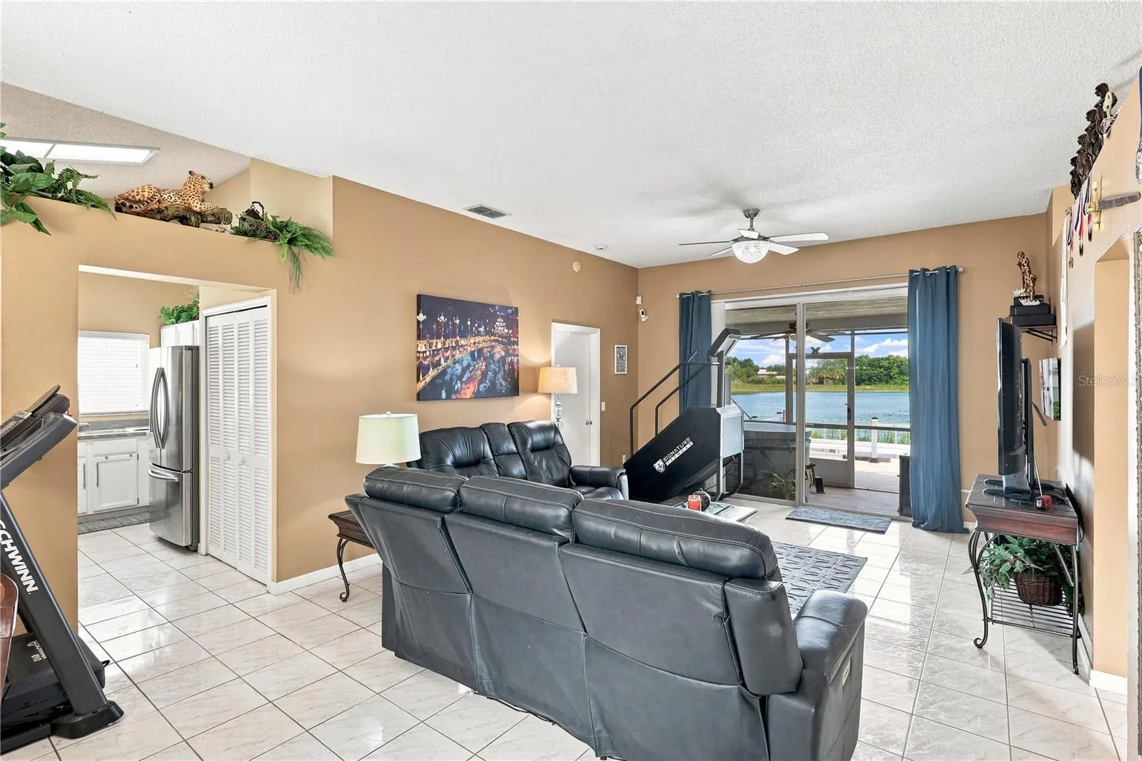 Family Room overlooking the Lake
