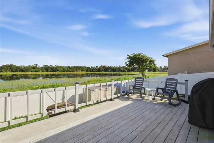 Deck overlooking the Lake