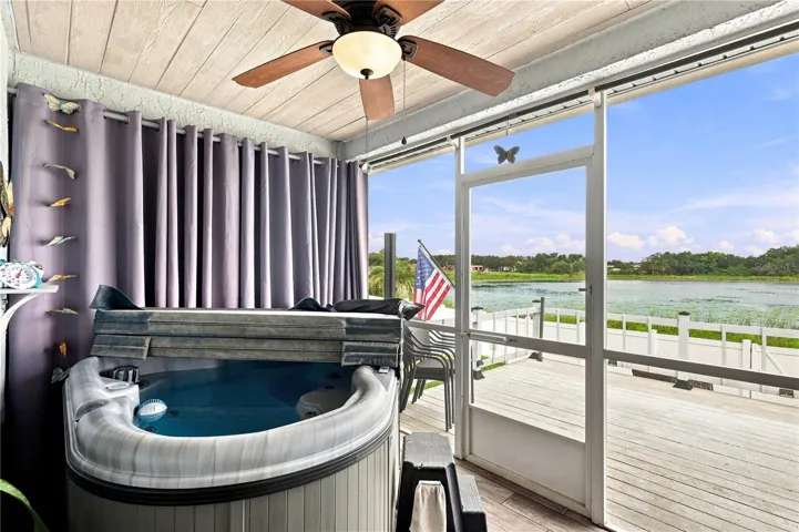 Lanai overlooking the Lake