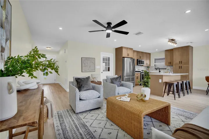 Open functional living area.