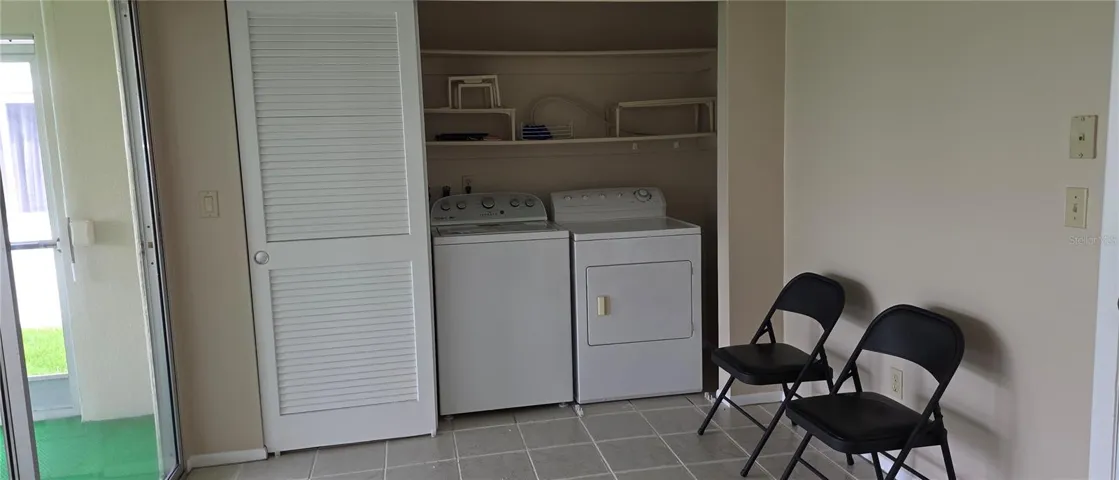 Laundry Closet in Kitchen
