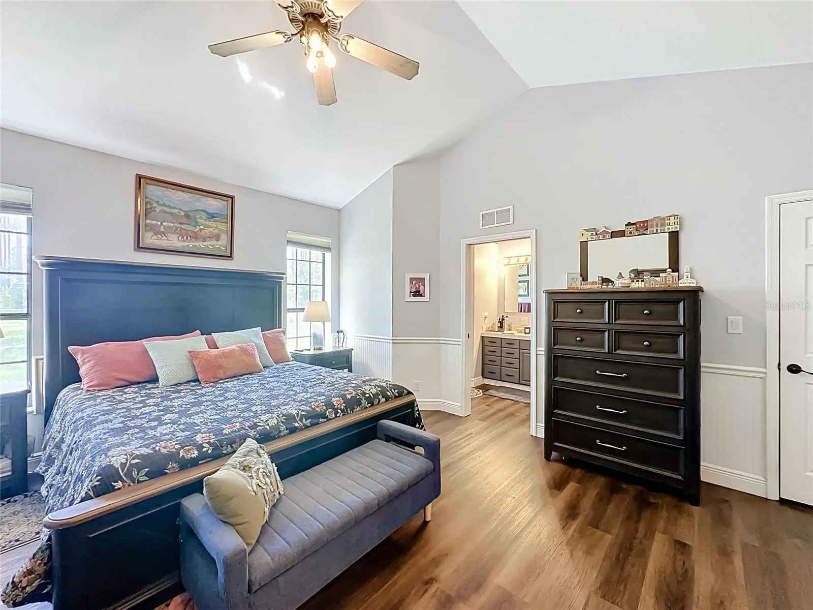 Master bedroom to bath