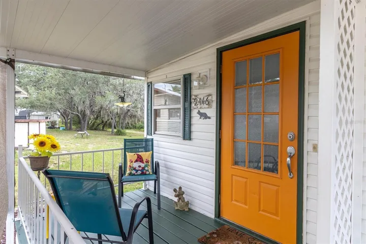 Welcoming front porch