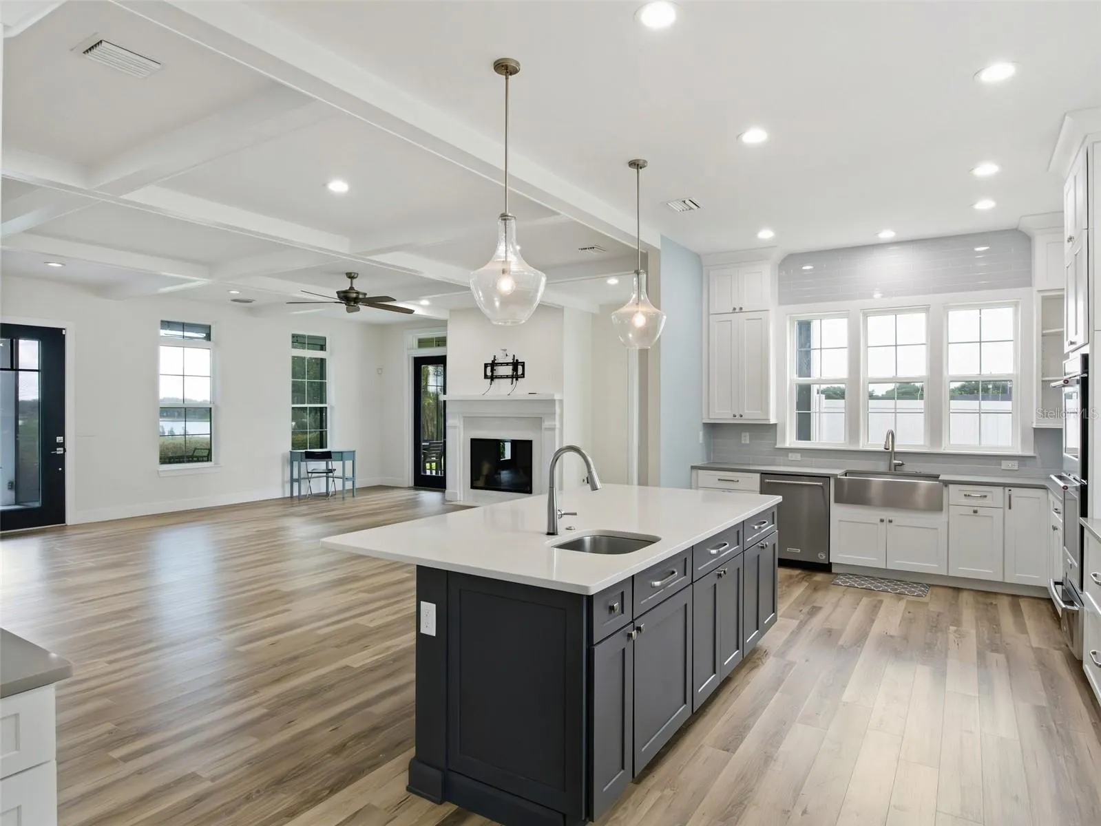 Kitchen looking into great room