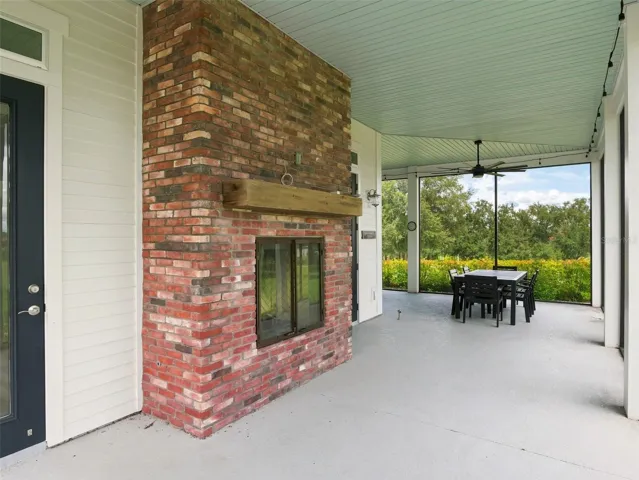 Outside fireplace