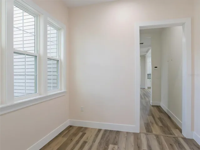 Sitting room outside primary bedroom looking toward 1/2 bath