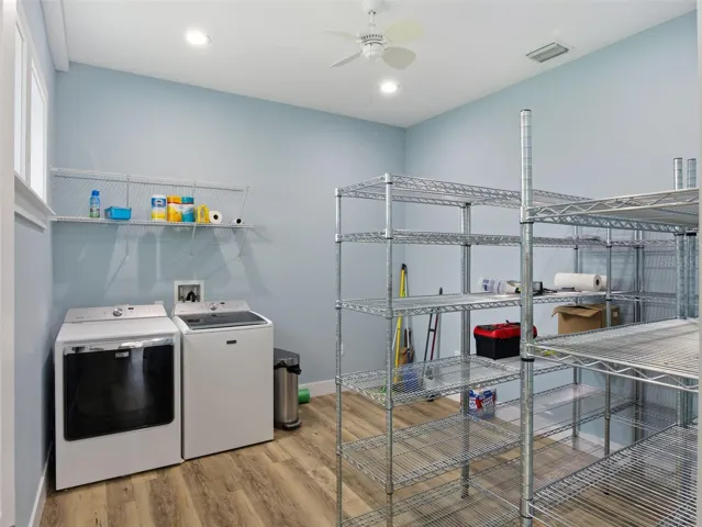 Laundry room and additional pantry space