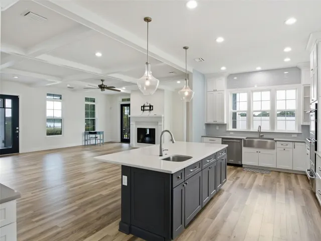 Kitchen looking into great room