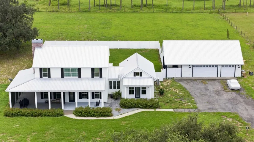 Aerial view showing privacy fenced rear portion