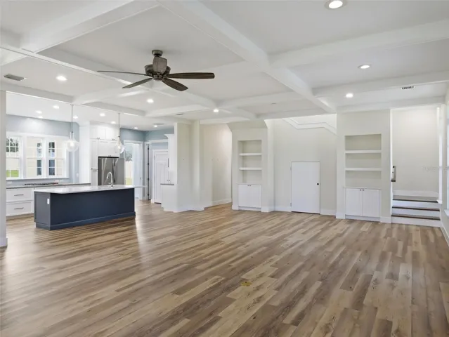 Great room looking toward dining area