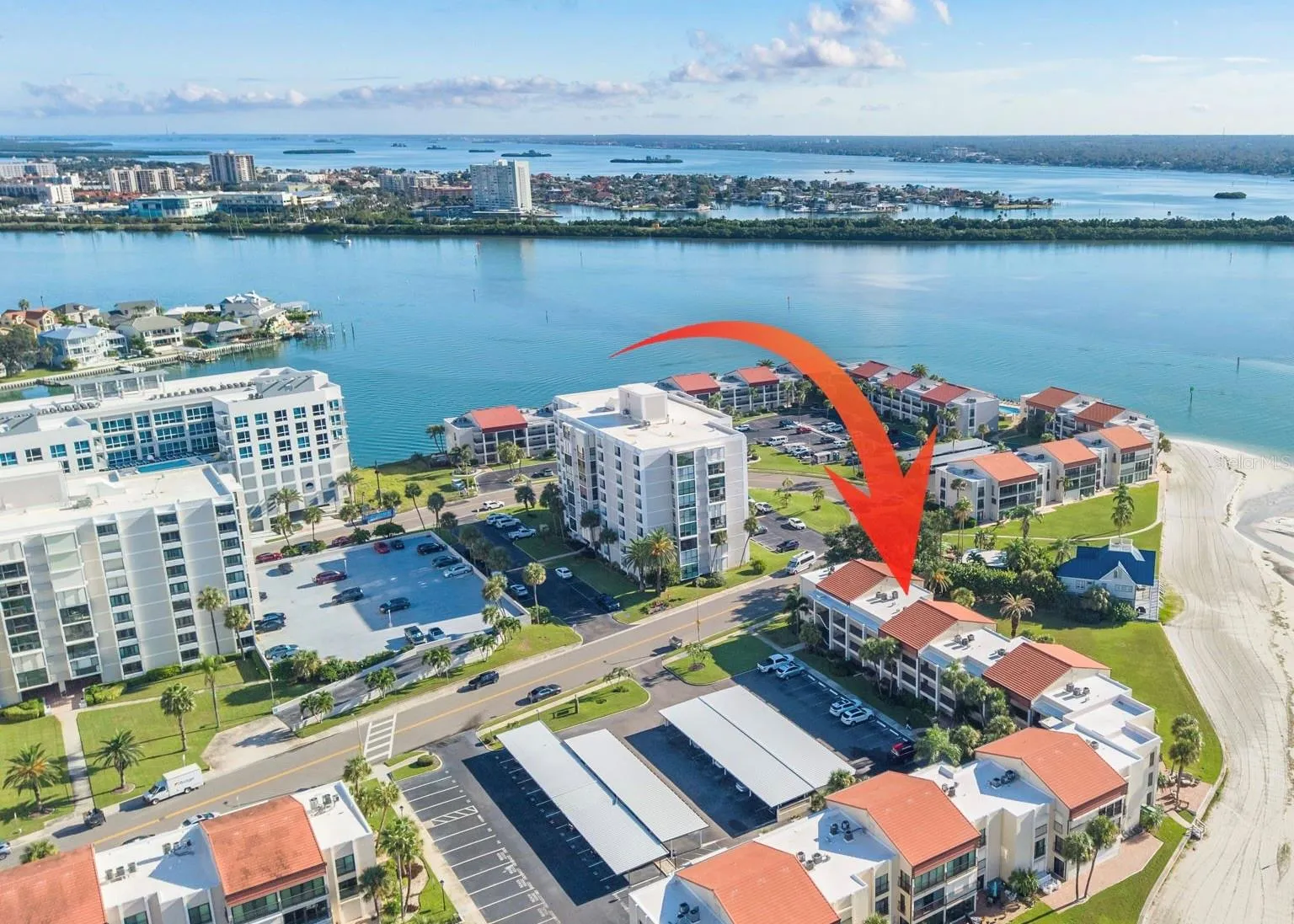 Ariel of Clearwater Beach