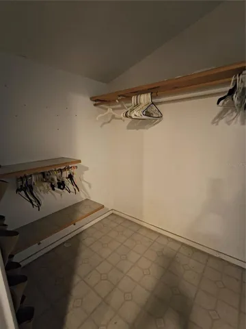 Master closet is huge