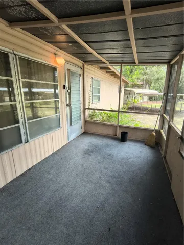 Large covered porch