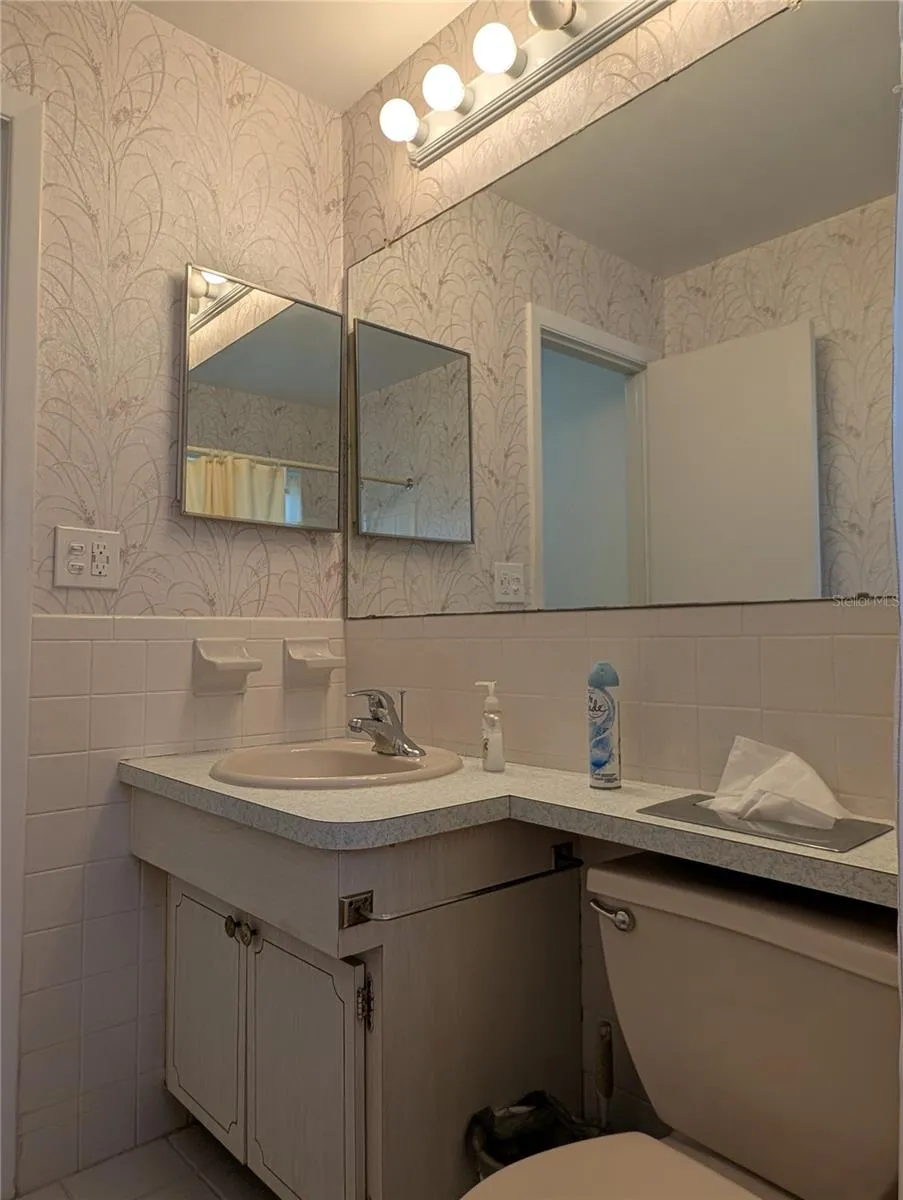 View of vanity.