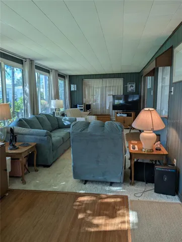 Unvented Florida room provides an additional 330 square feet of living space.