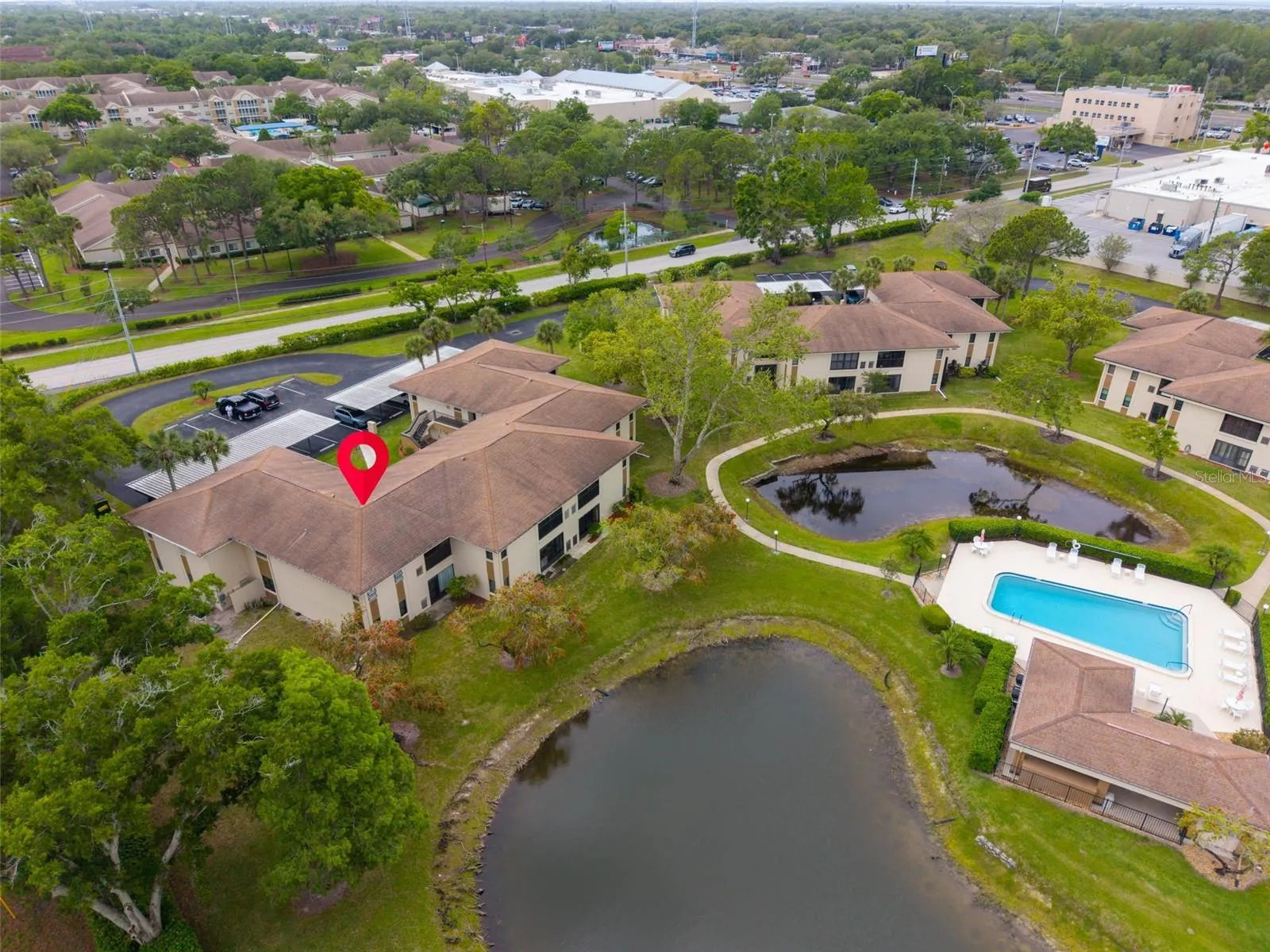 Perfectly located with both pond & pool views~
