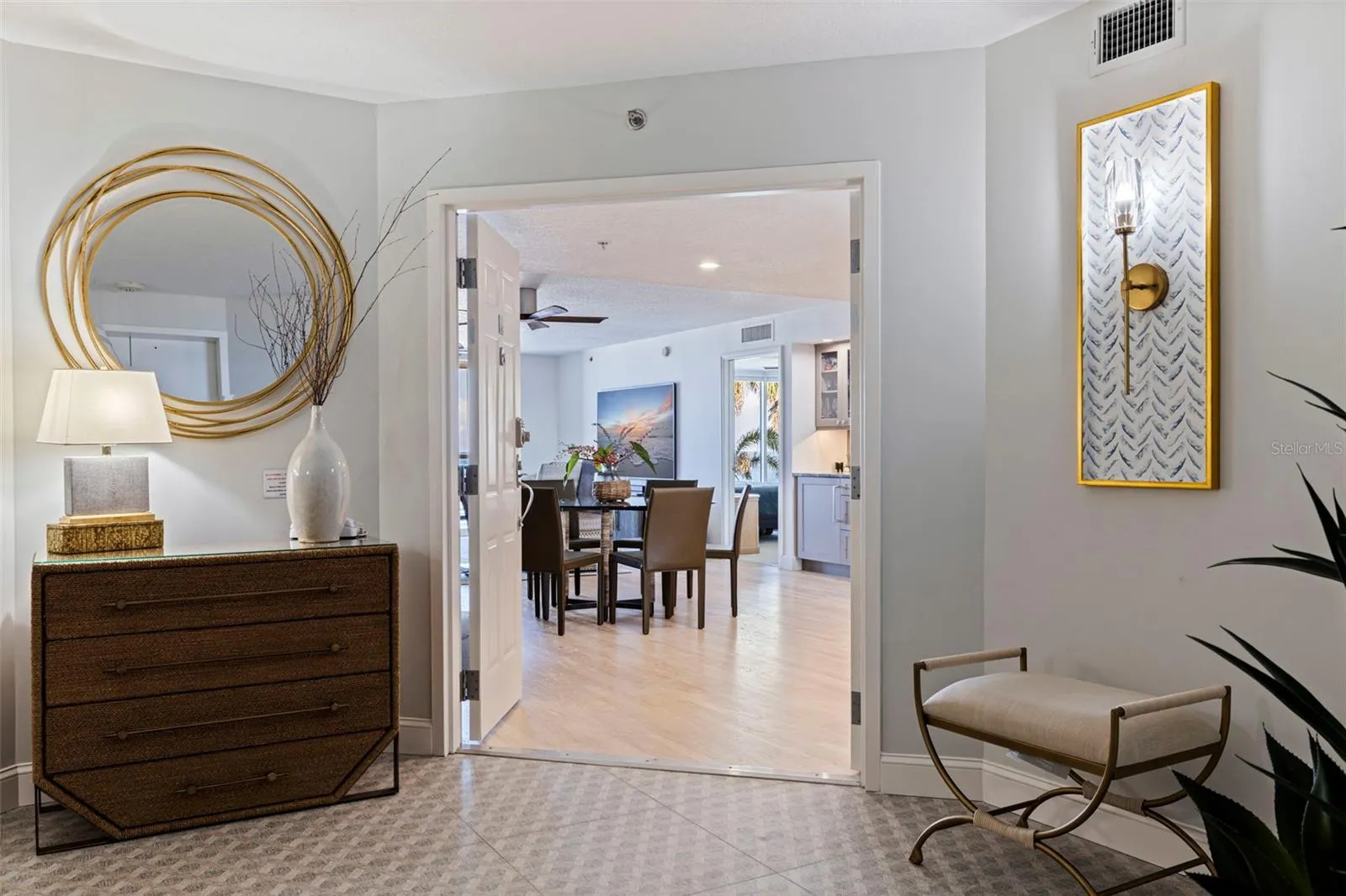 Double entry doors to unit #302