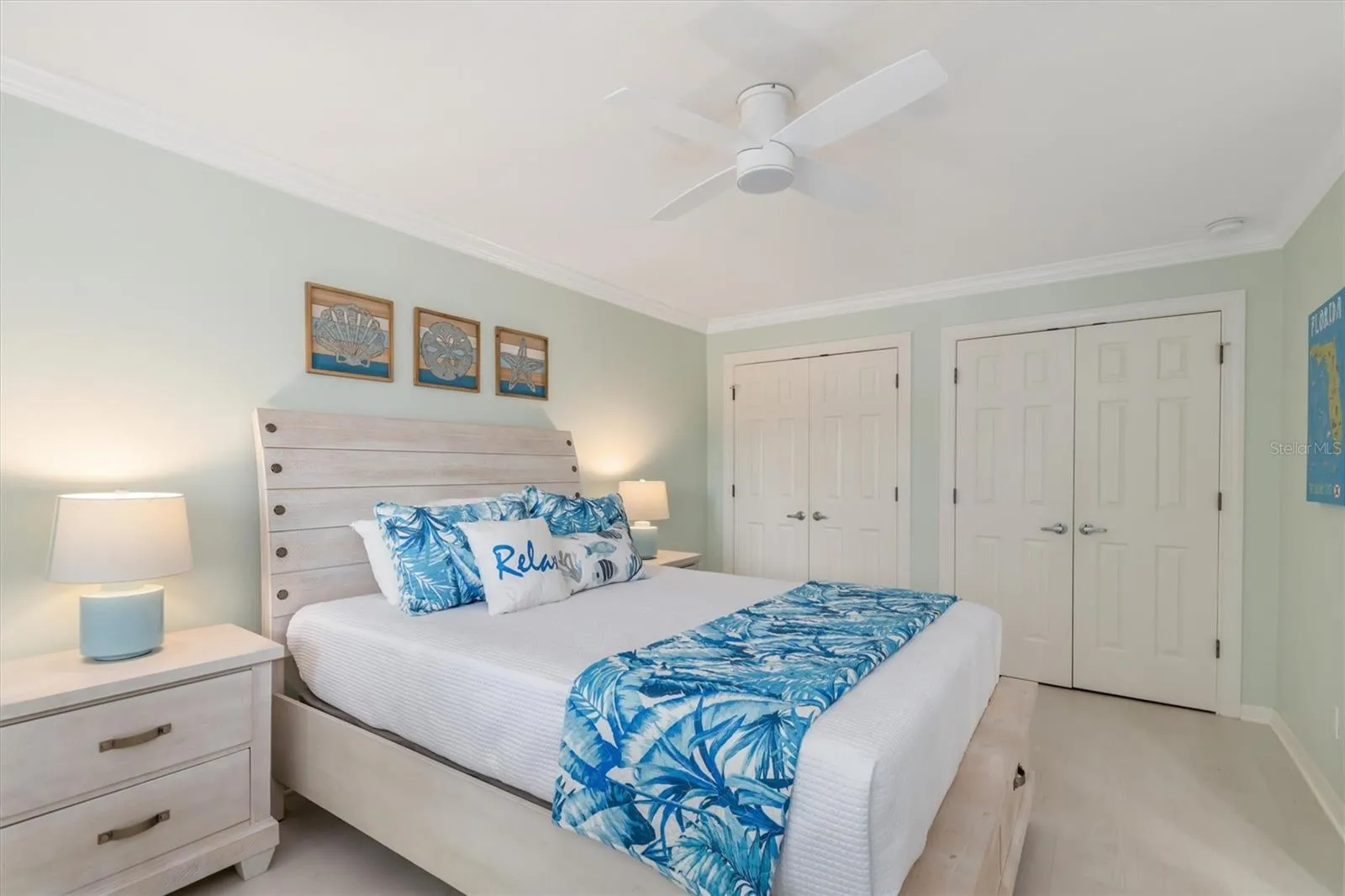 Double Closets for lots of storage space