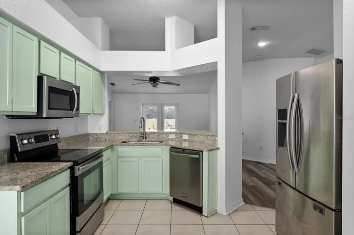 Open Concept living View from kitchen