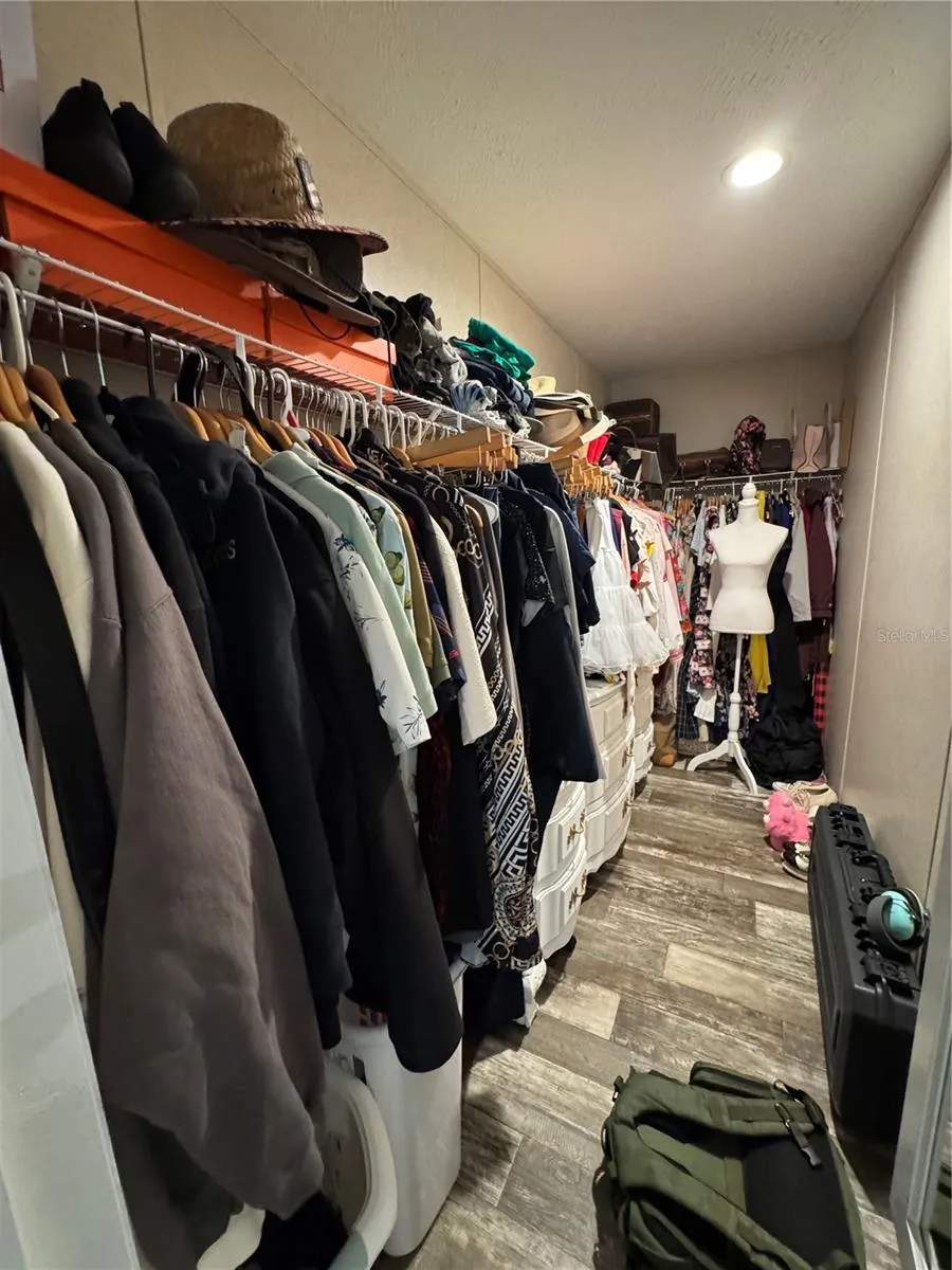 Large walk-in master closet