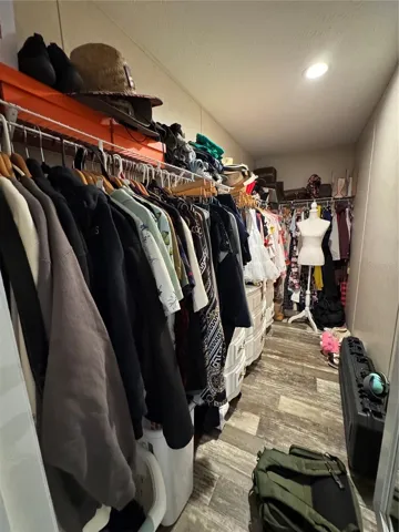 Large walk-in master closet
