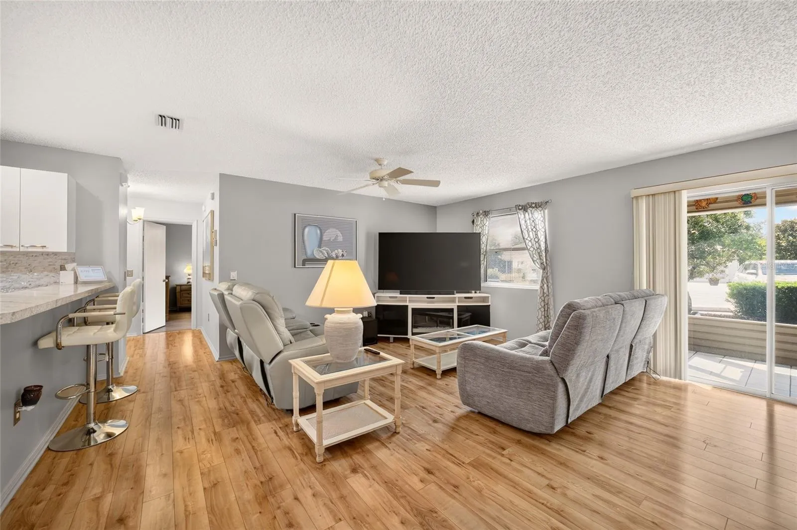 Living room with  natural light