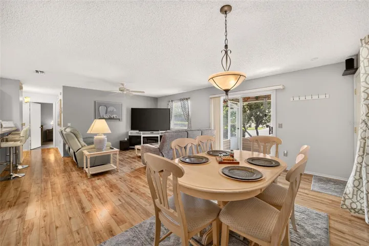 Plenty of space for dining room table