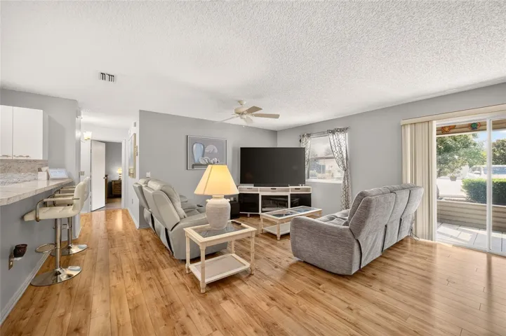 Living room with  natural light