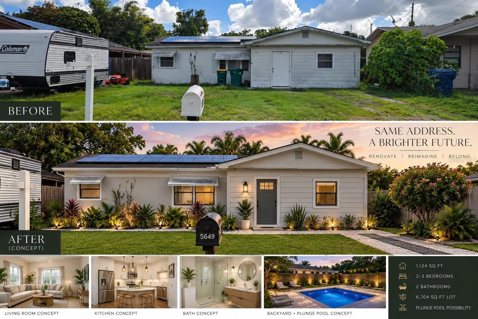 This is an AI generated image with the possibilities of how this home could look!