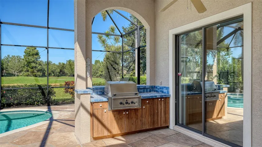 Outdoor grill area
