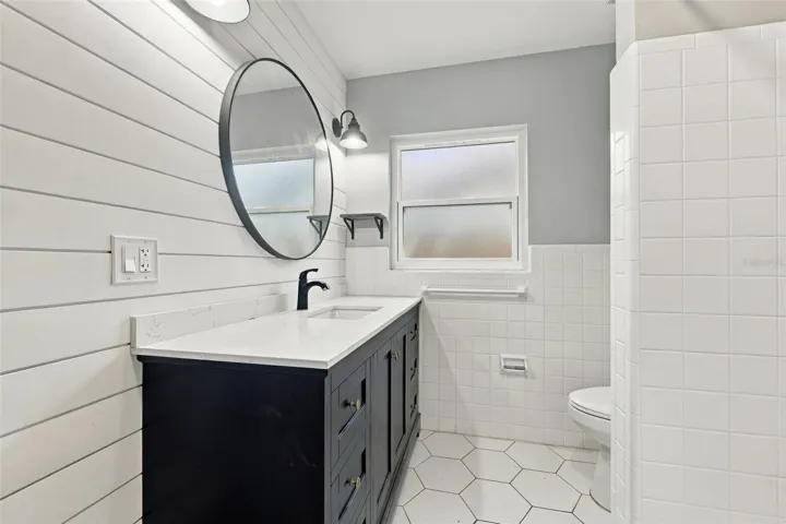 Bathroom 2 with tub/shower combination.