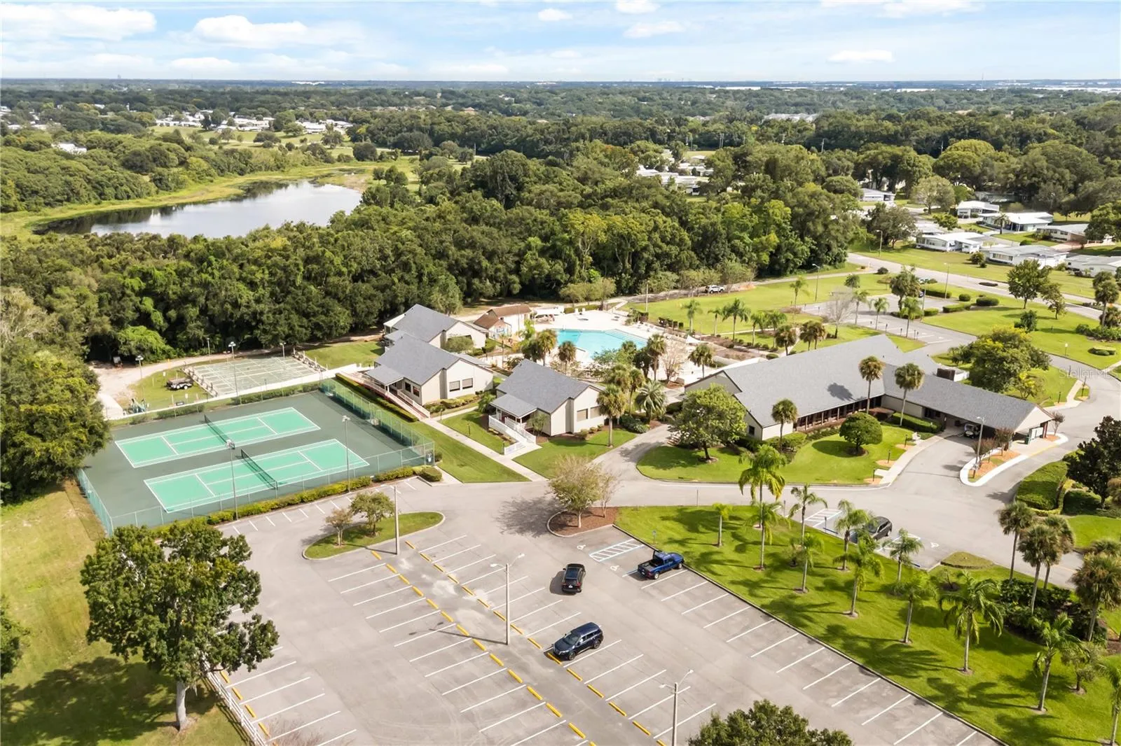 Overhead view of Deport Community Complex
