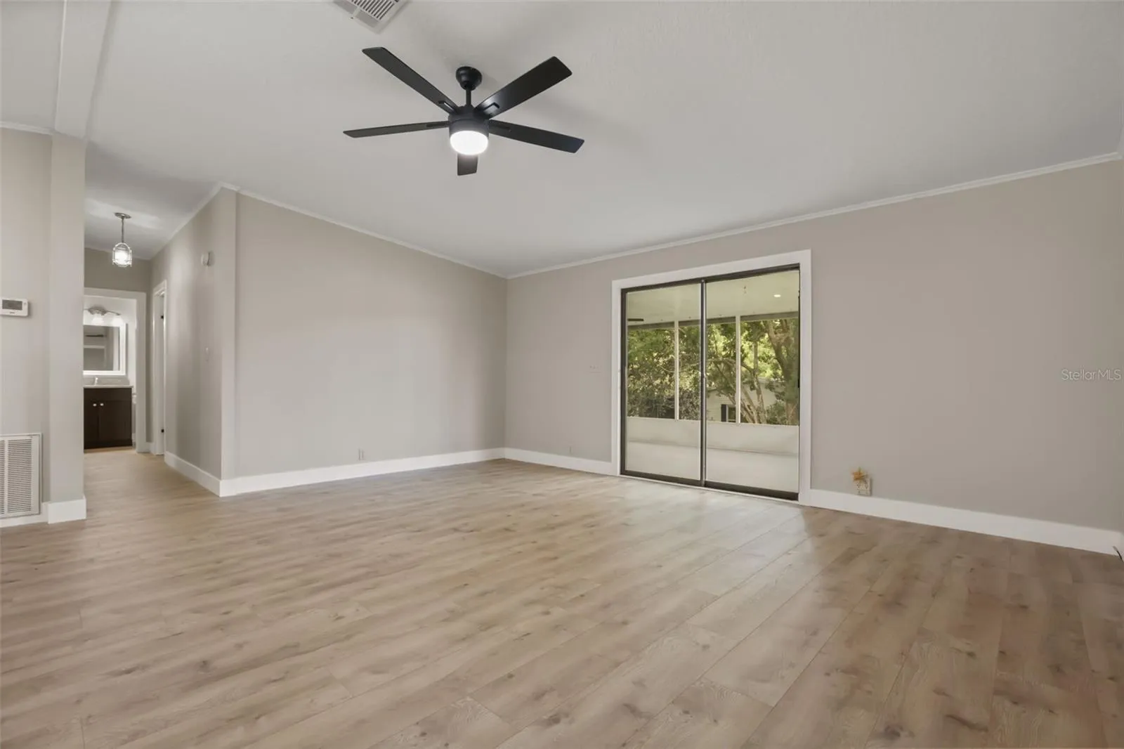 Access to Backporch from large Living Room