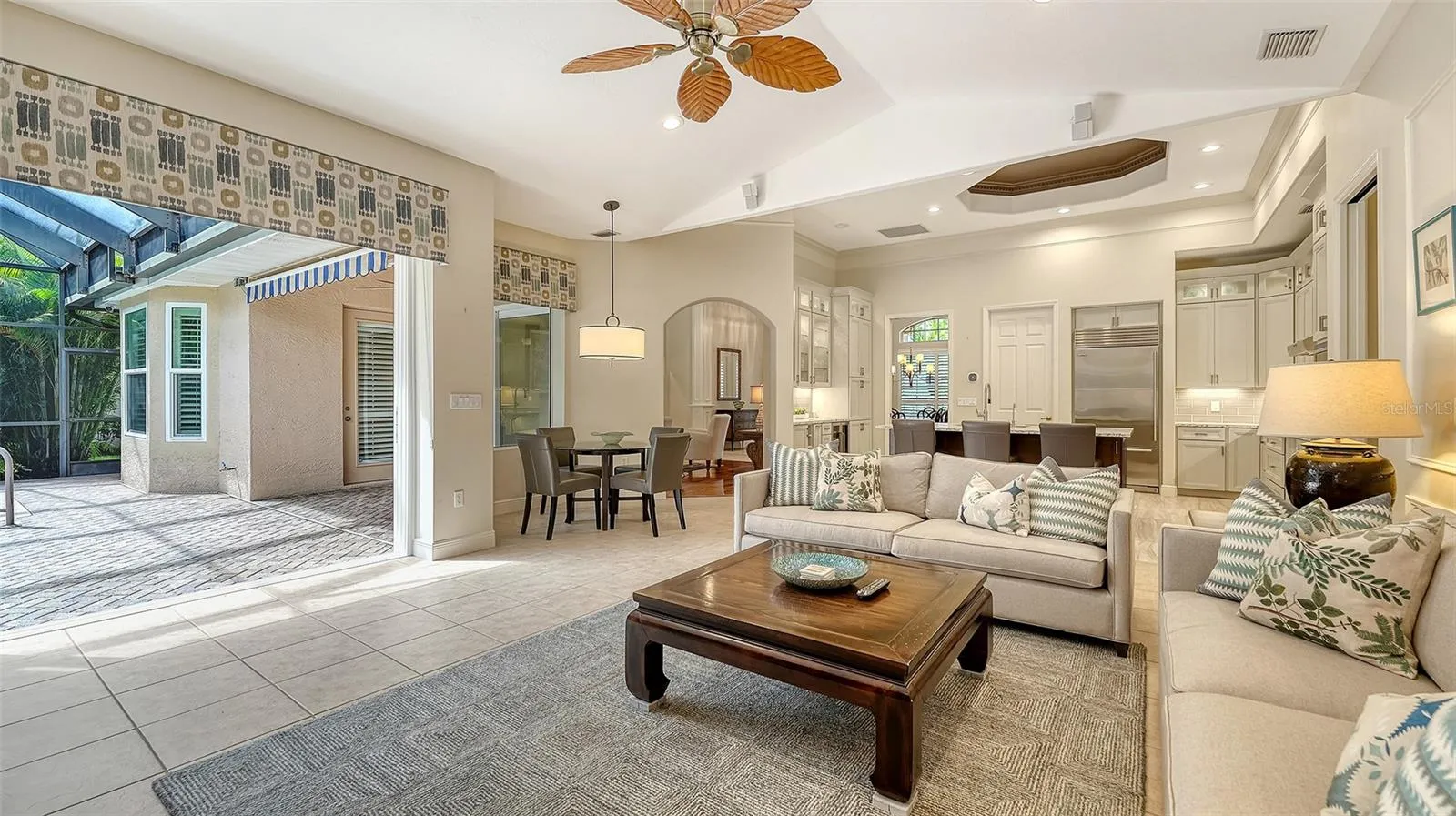 Great room floor plan perfect for entertaining