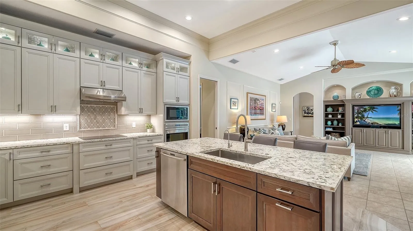 This home is equipped with a whole house water filtration and softener system