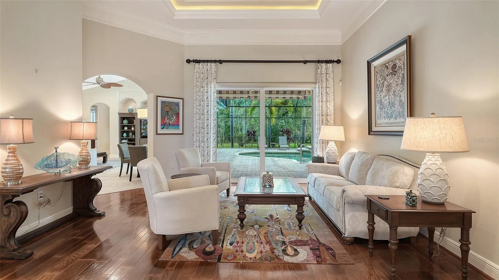 Elegant living room with natural light and gorgeous views
