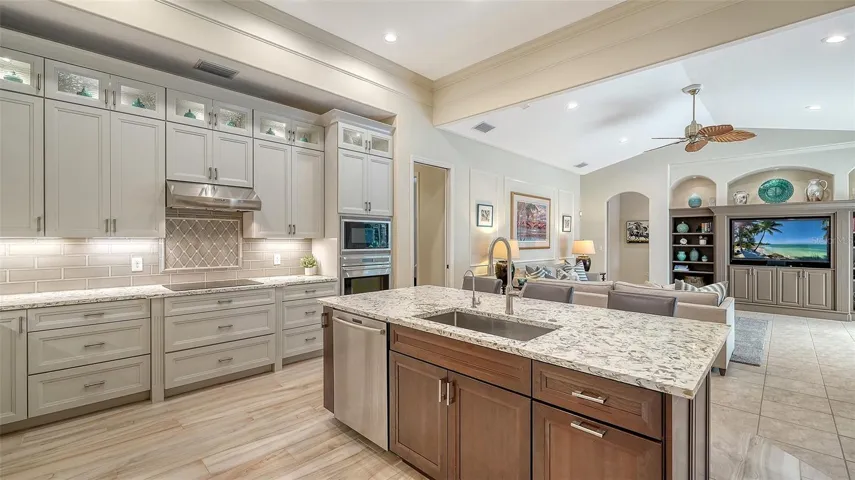 This home is equipped with a whole house water filtration and softener system