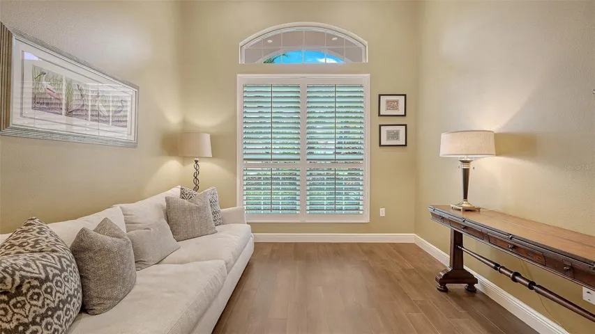 Executive office located on the Master suite side of the house