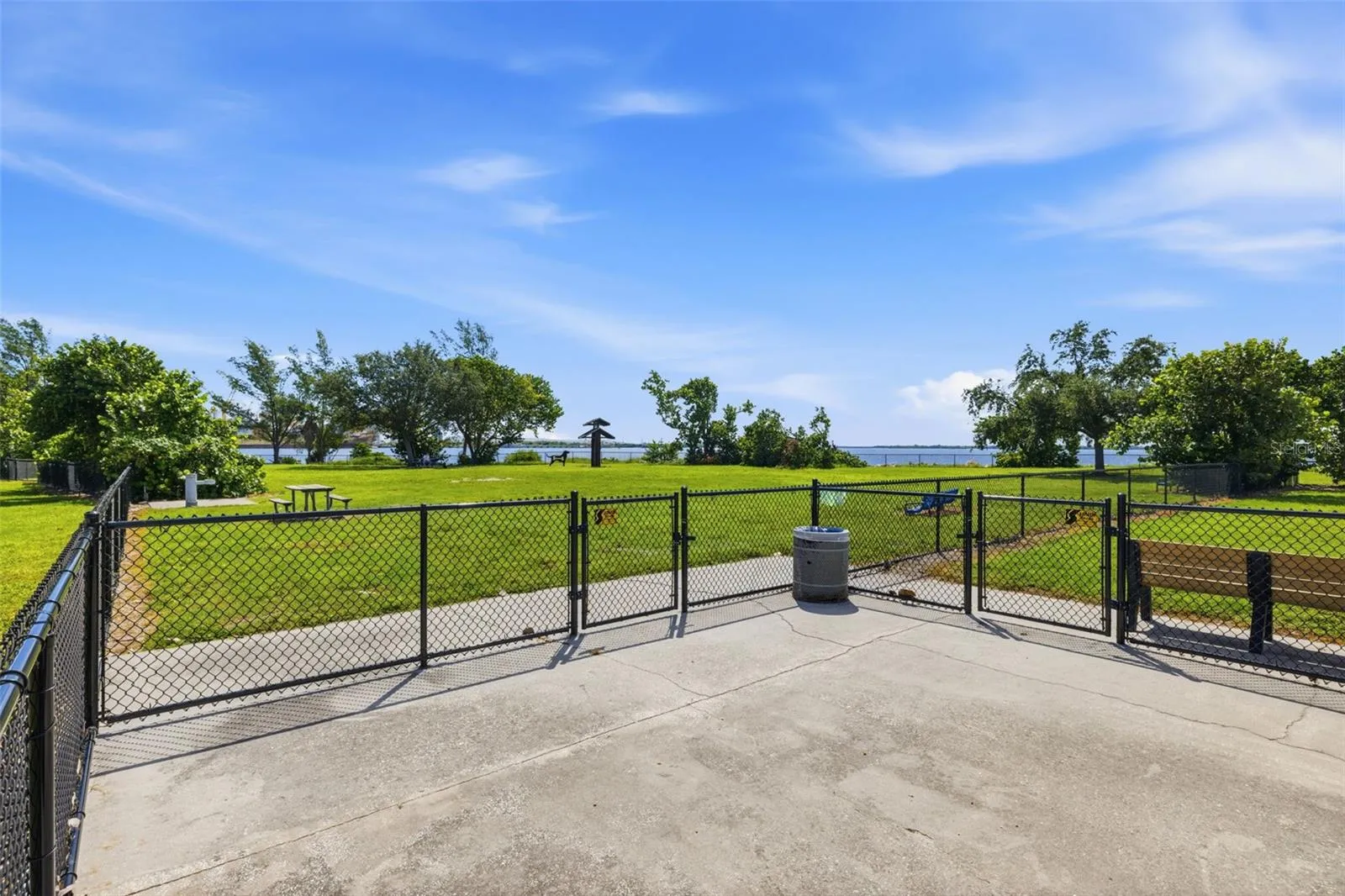 Dog park on the south side of the island.