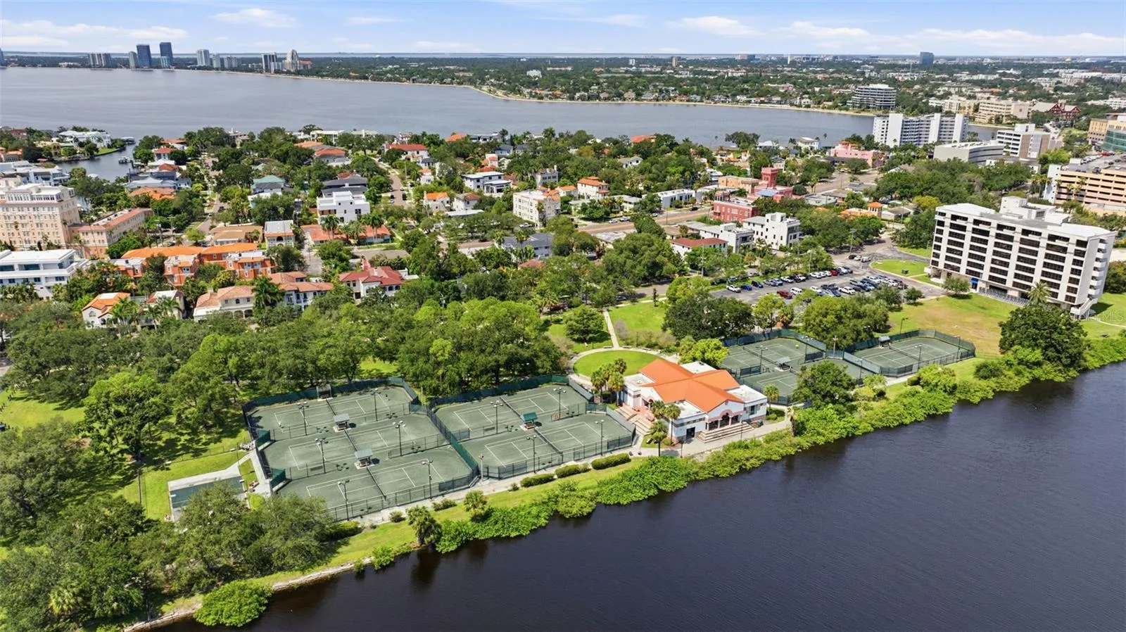 Marjorie Park public tennis courts.