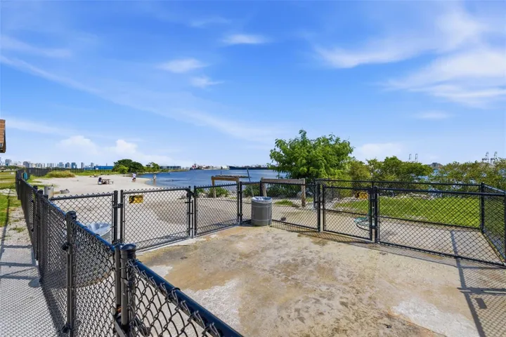 Dog beach near the public boat ramp.