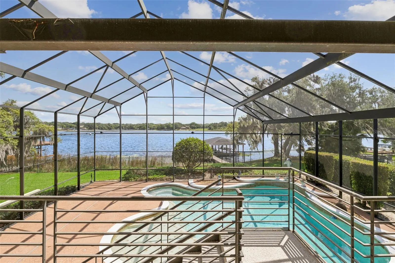 Pool overlooking the lake