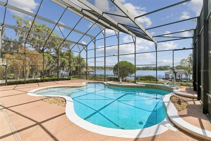 Pool overlooking the lake