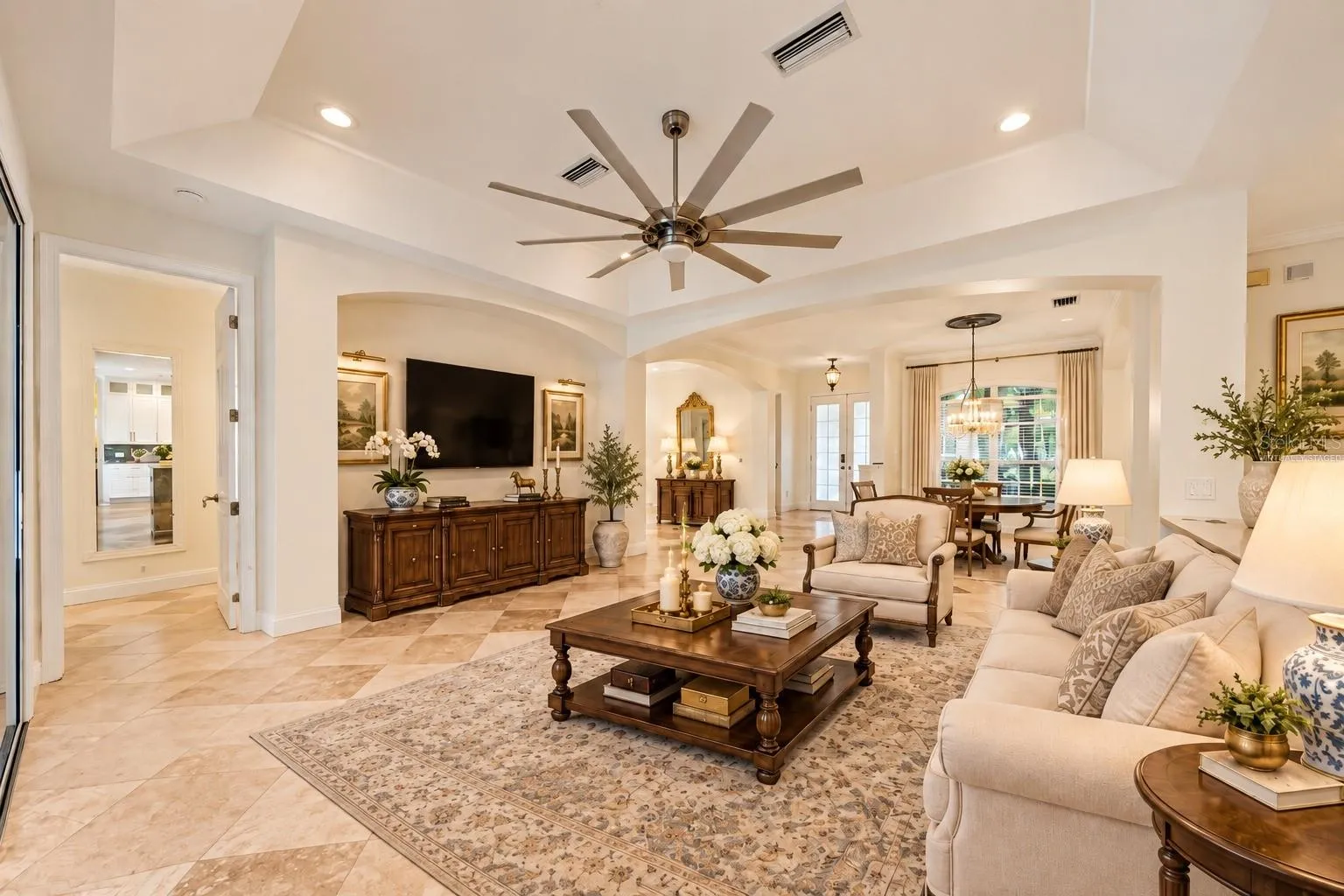 Virtually Staged Living Room