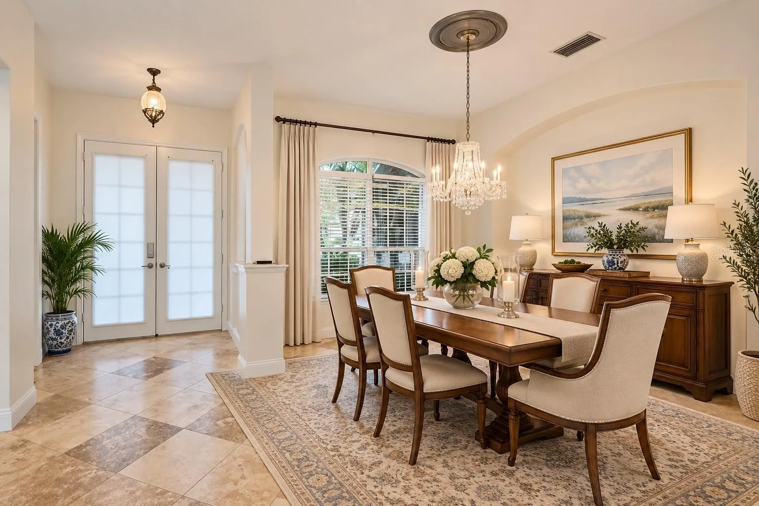 Virtually Staged Dining Room