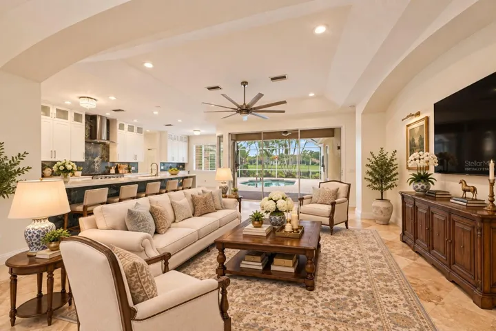 Virtually Staged Living Room