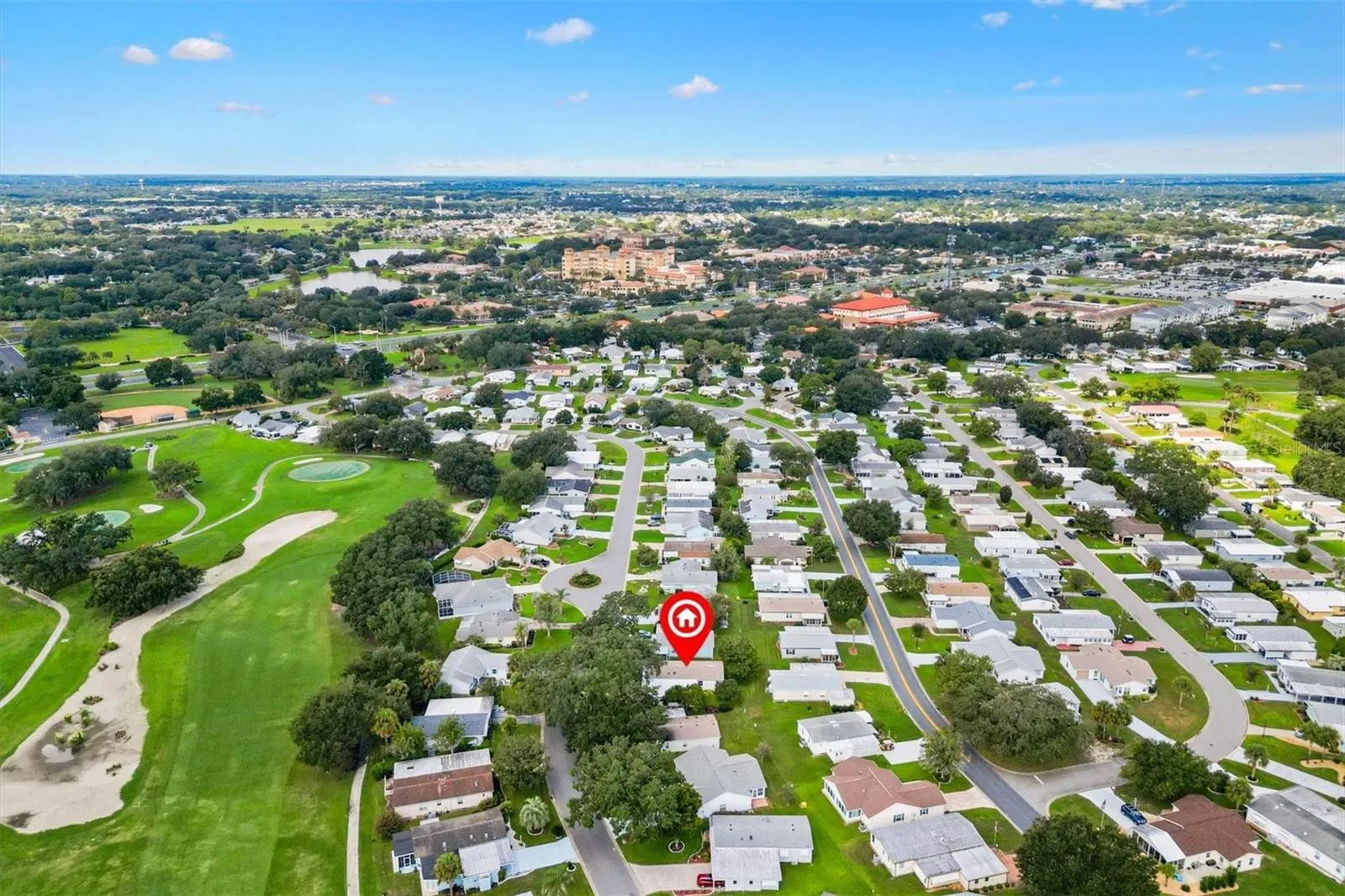 Aerial view toward Spanish Springs
