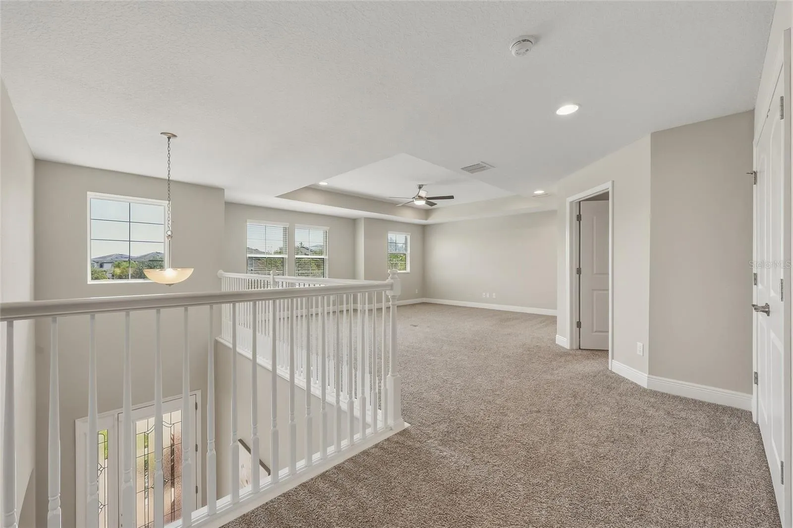 Expansive upstairs loft/bonus room-ideal for a media room, game room or additional living area